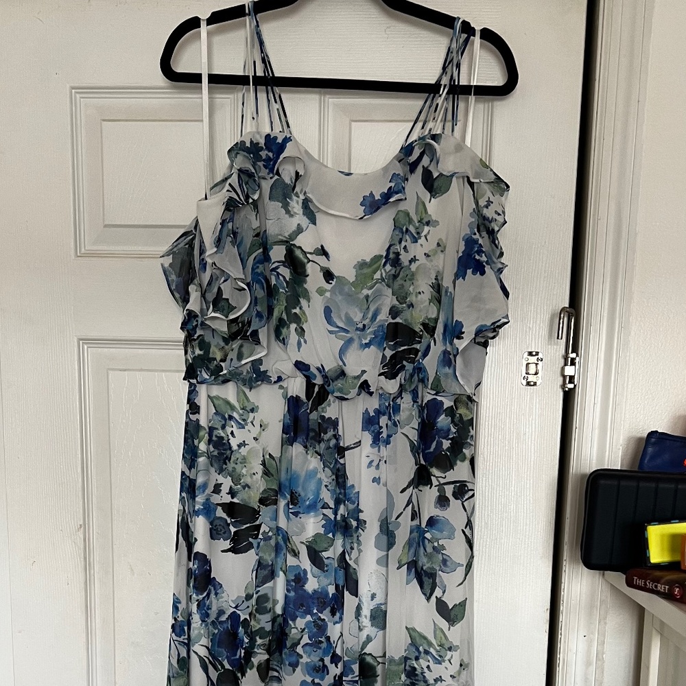 Ralph Lauren open shoulder dress